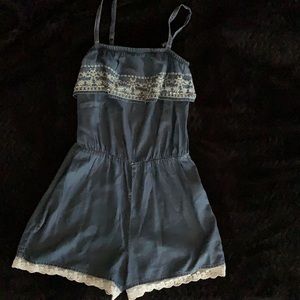 Girls Justice Denim Romper